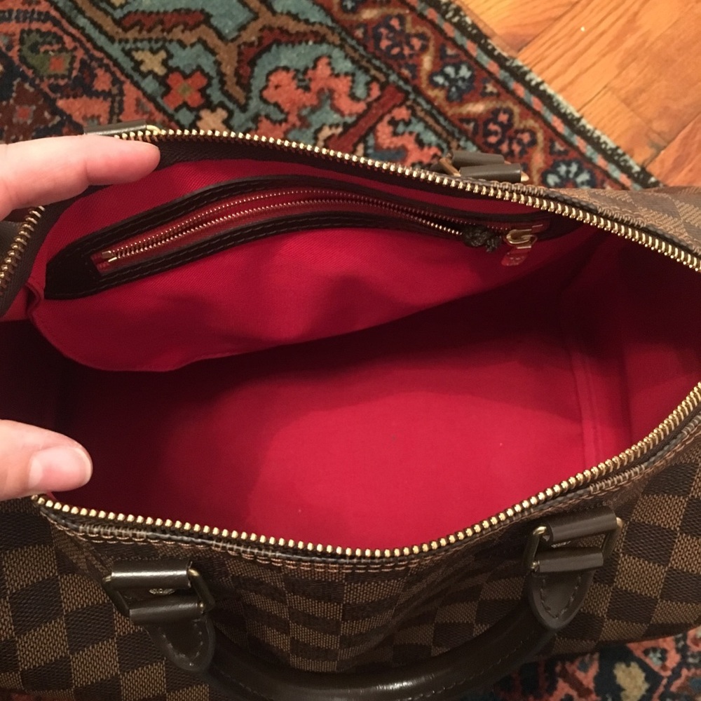 Louis Vuitton Brown Damier Ebene Top-Handle Satchel - Picture 6 of 8